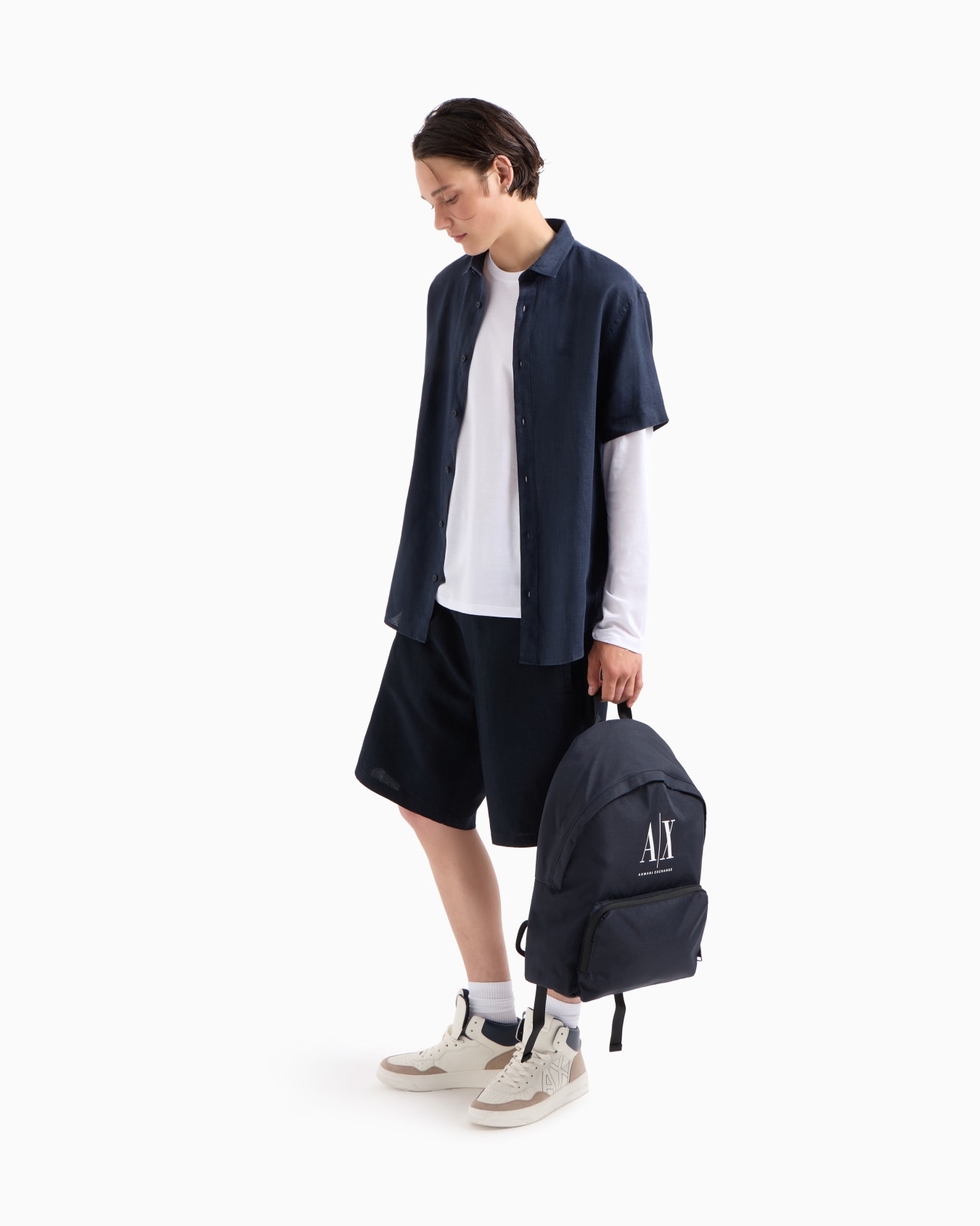 Bermudashorts aus Stretch-Gabardine Folie 1