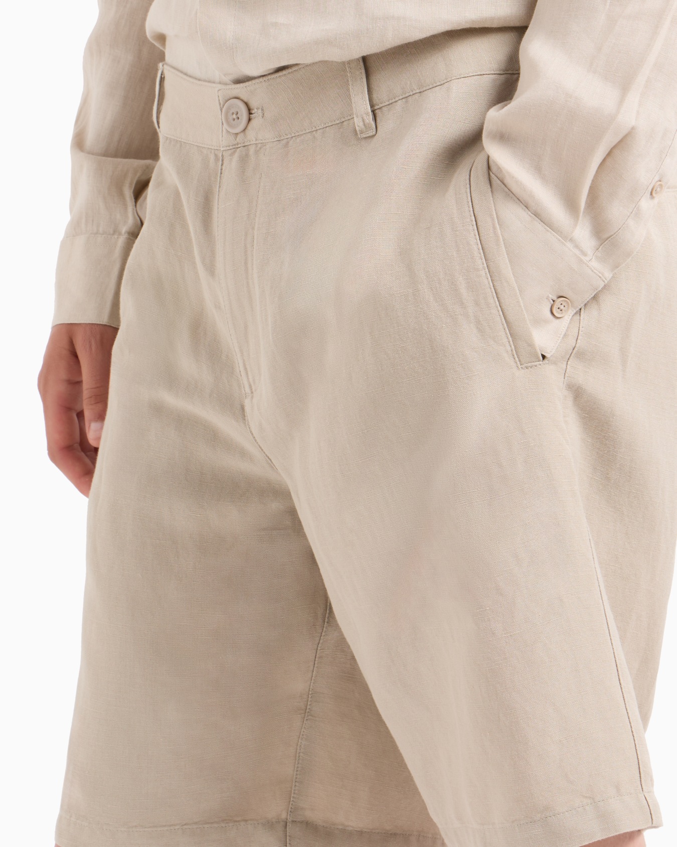 Bermuda shorts in stretch gabardine Slide 4