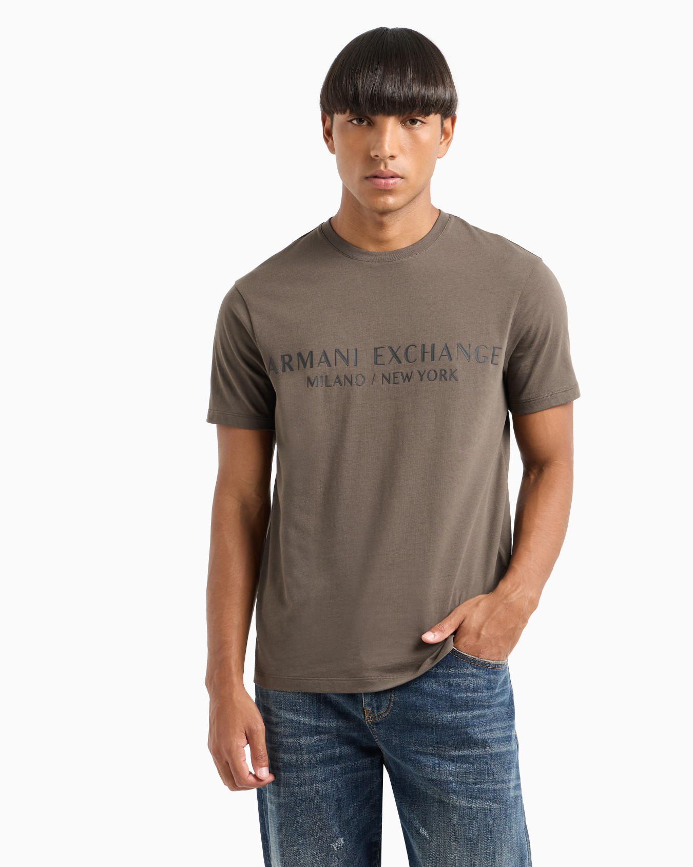 Slim fit T-shirt with logo  Slide 1