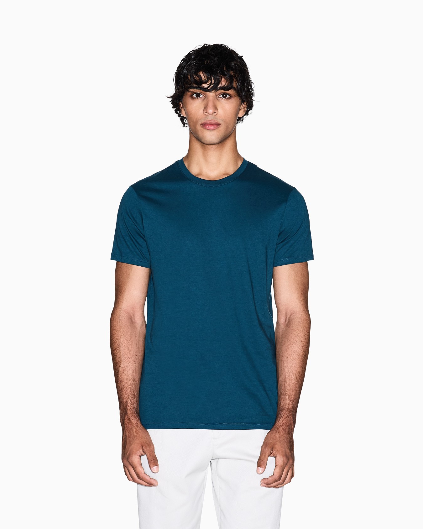 T-Shirt Slim Fit Passform aus Pima-Baumwolle Folie 3