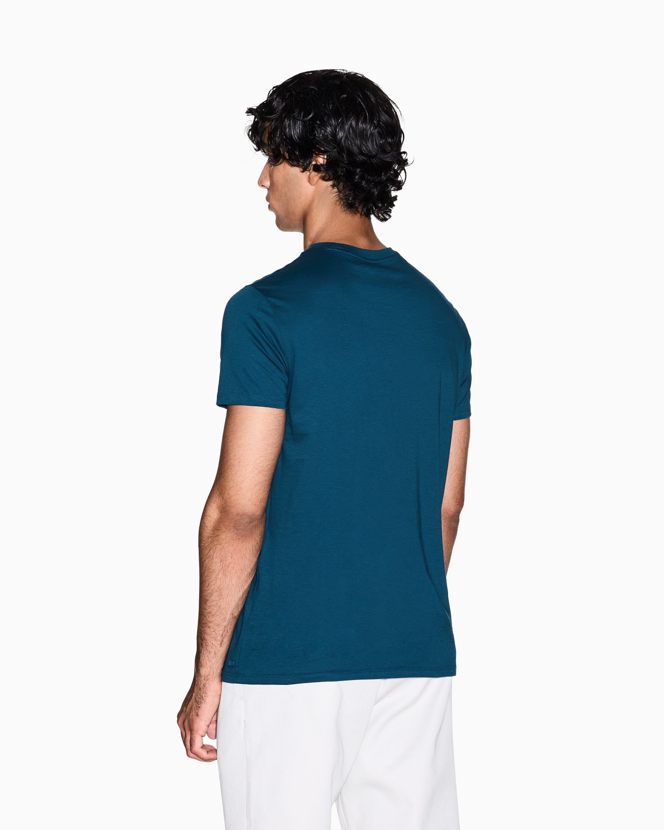 T-Shirt Slim Fit Passform aus Pima-Baumwolle Folie 2