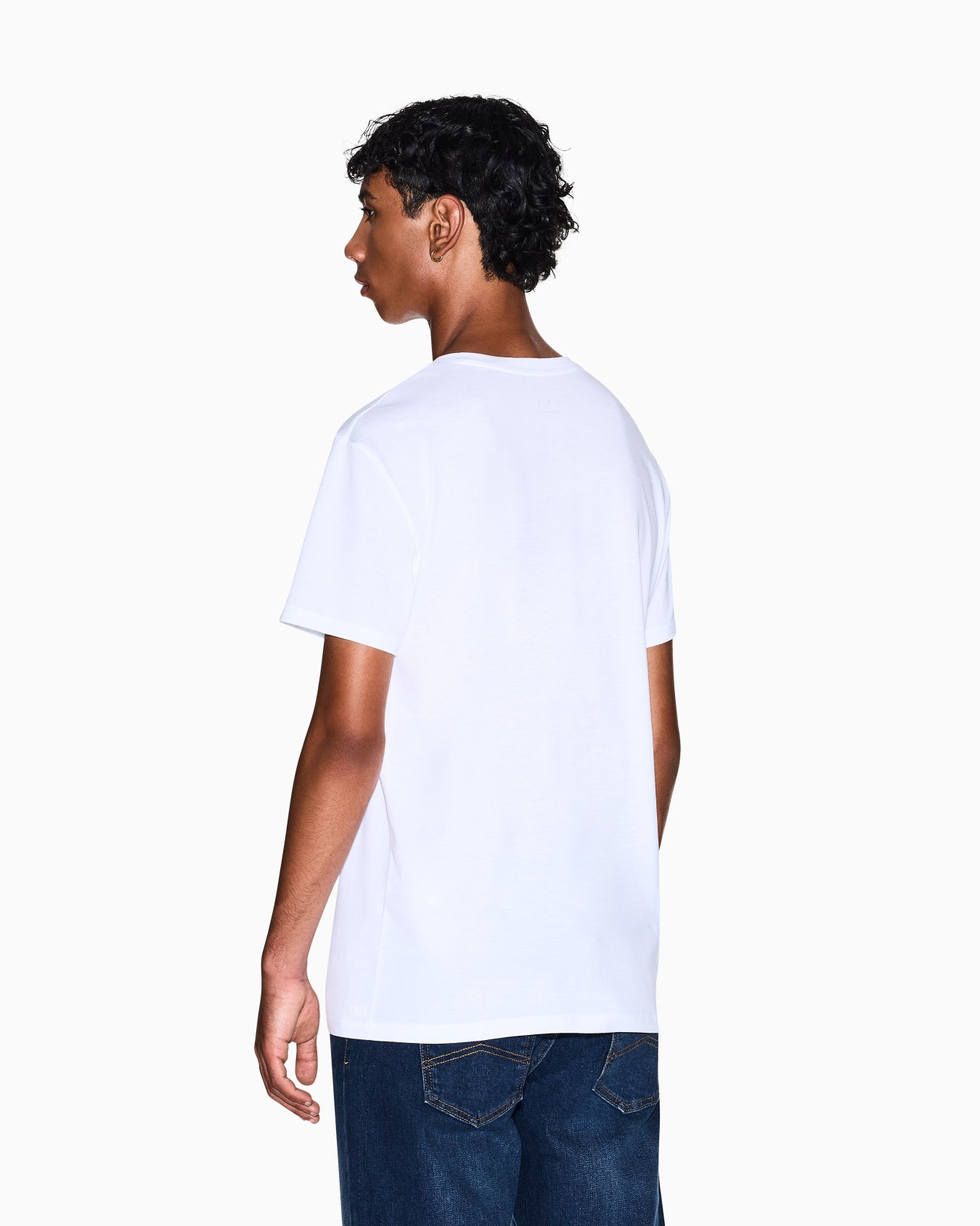 Slim fit T-shirt in Pima cotton jersey Slide 2