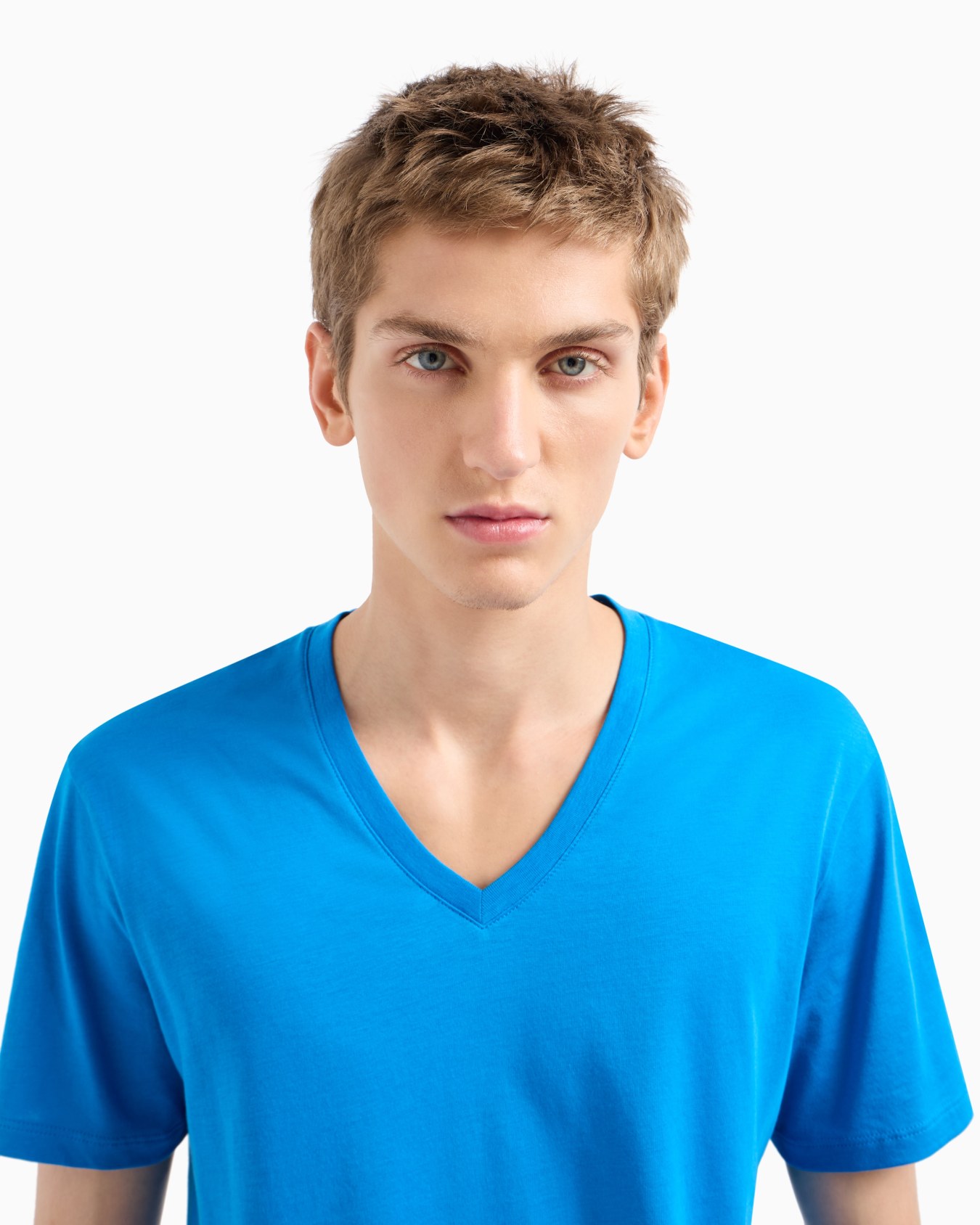 Slim fit T-shirt in Pima cotton jersey Slide 4