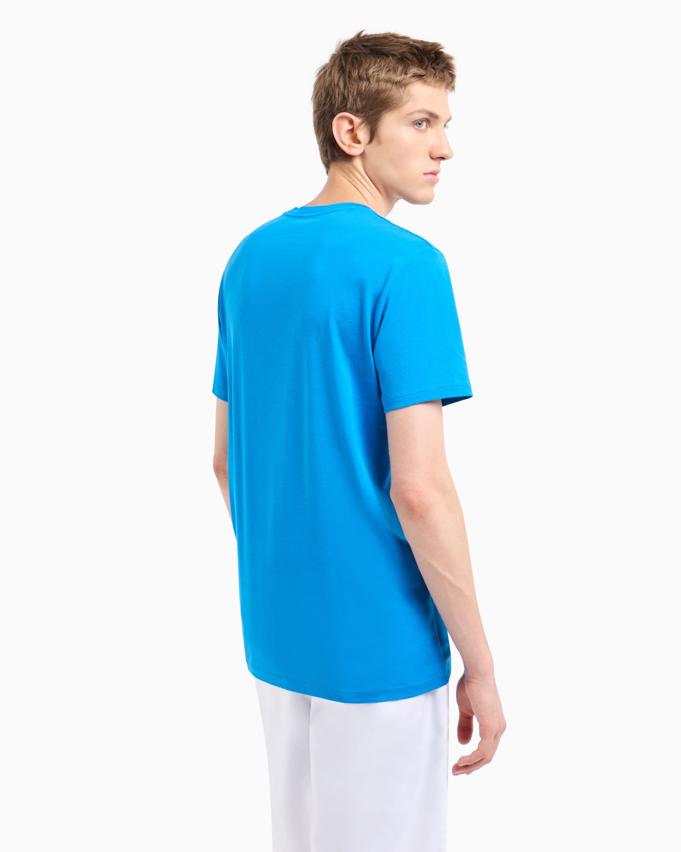 Slim fit T-shirt in Pima cotton jersey Slide 2