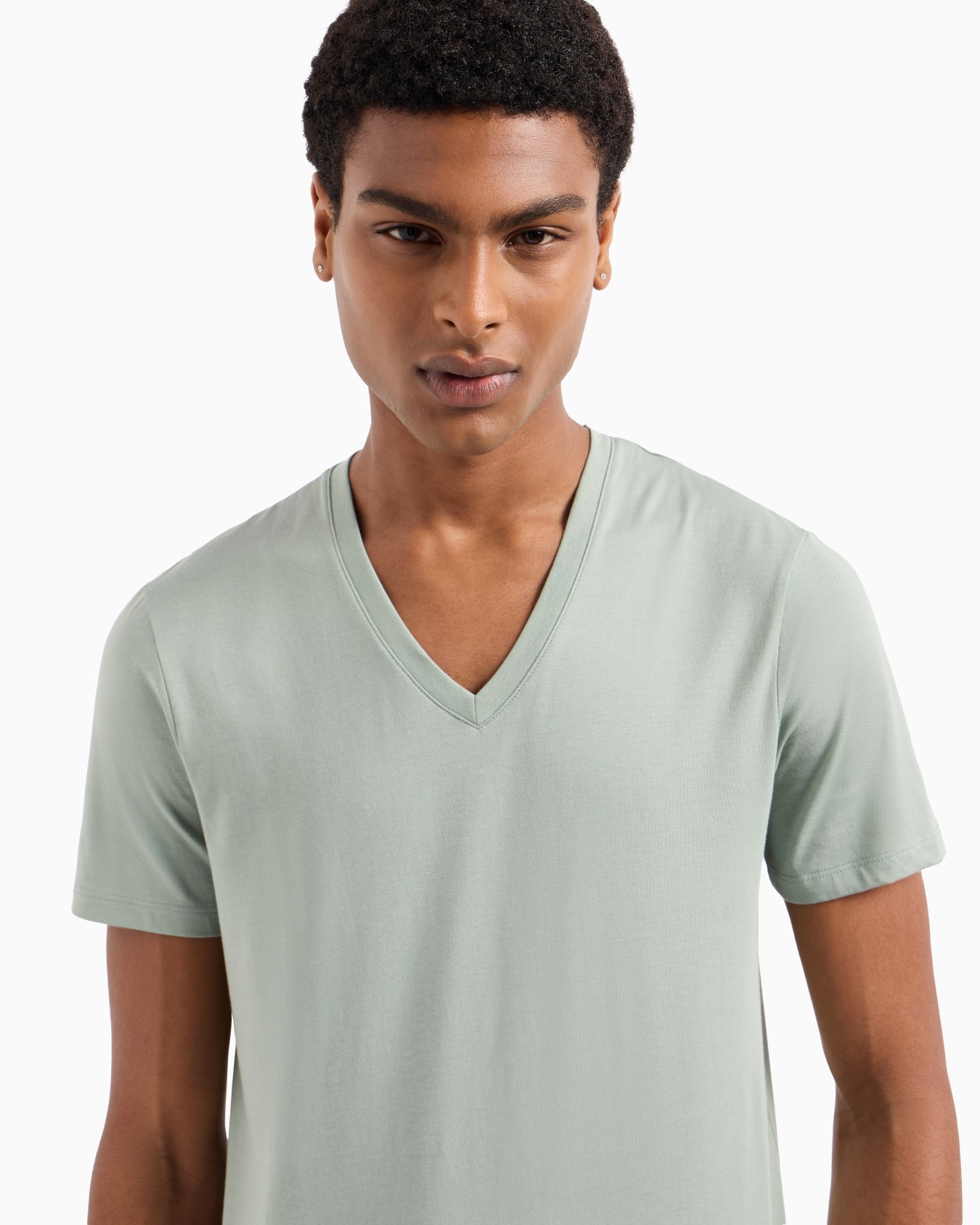 Slim fit T-shirt in Pima cotton jersey Slide 4