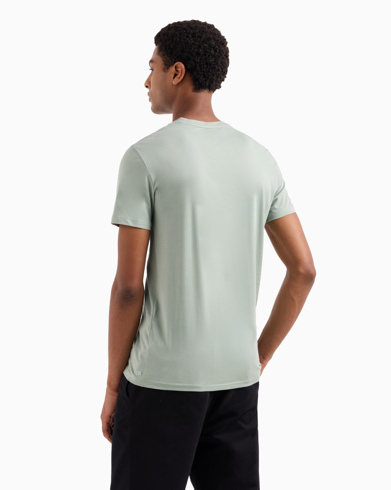 Slim fit T-shirt in Pima cotton jersey Slide 2