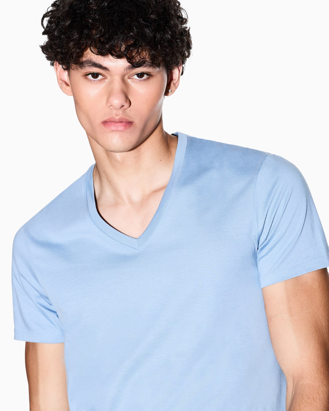 Slim fit T-shirt in Pima cotton jersey Slide 4