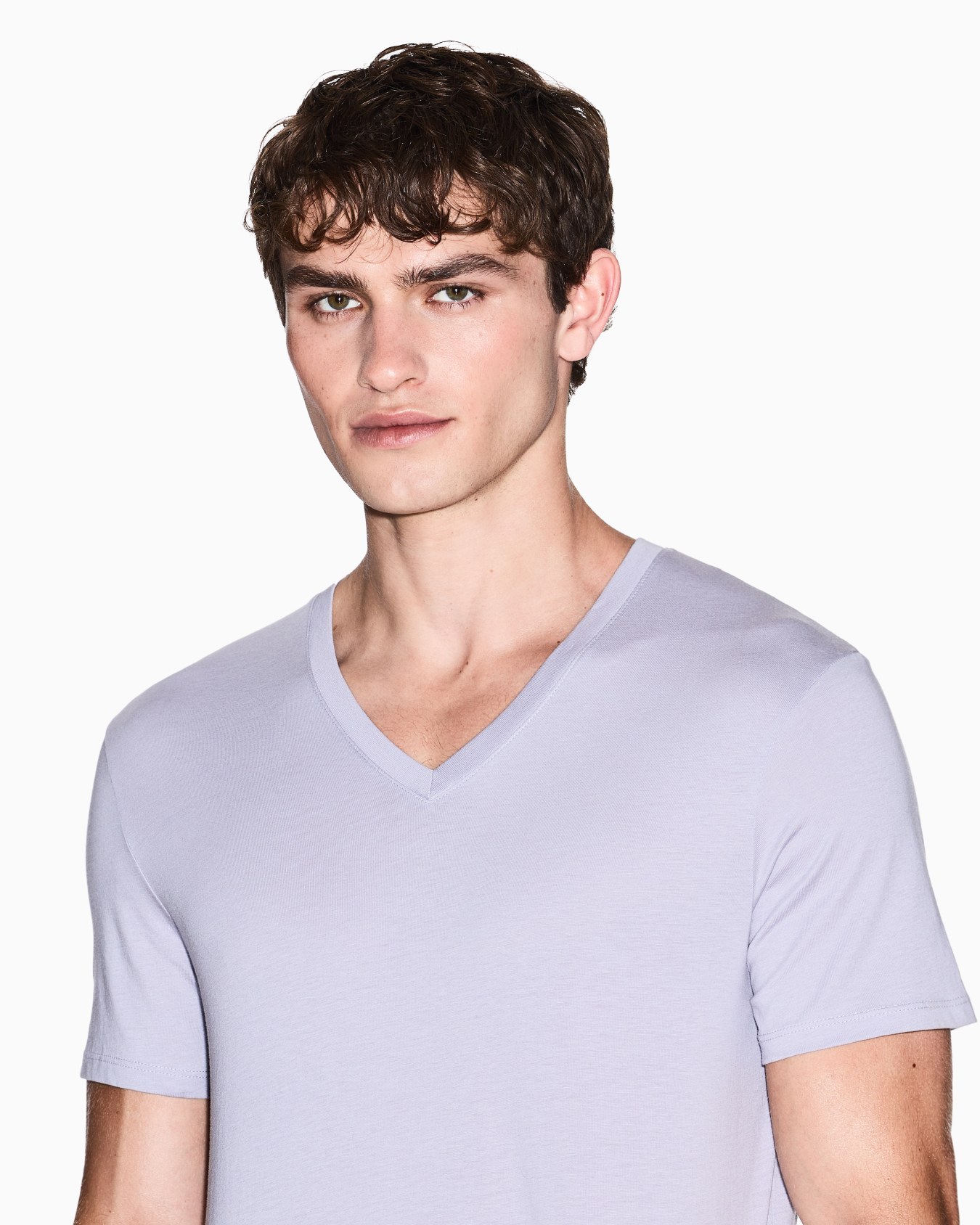 Slim fit T-shirt in Pima cotton jersey Slide 4