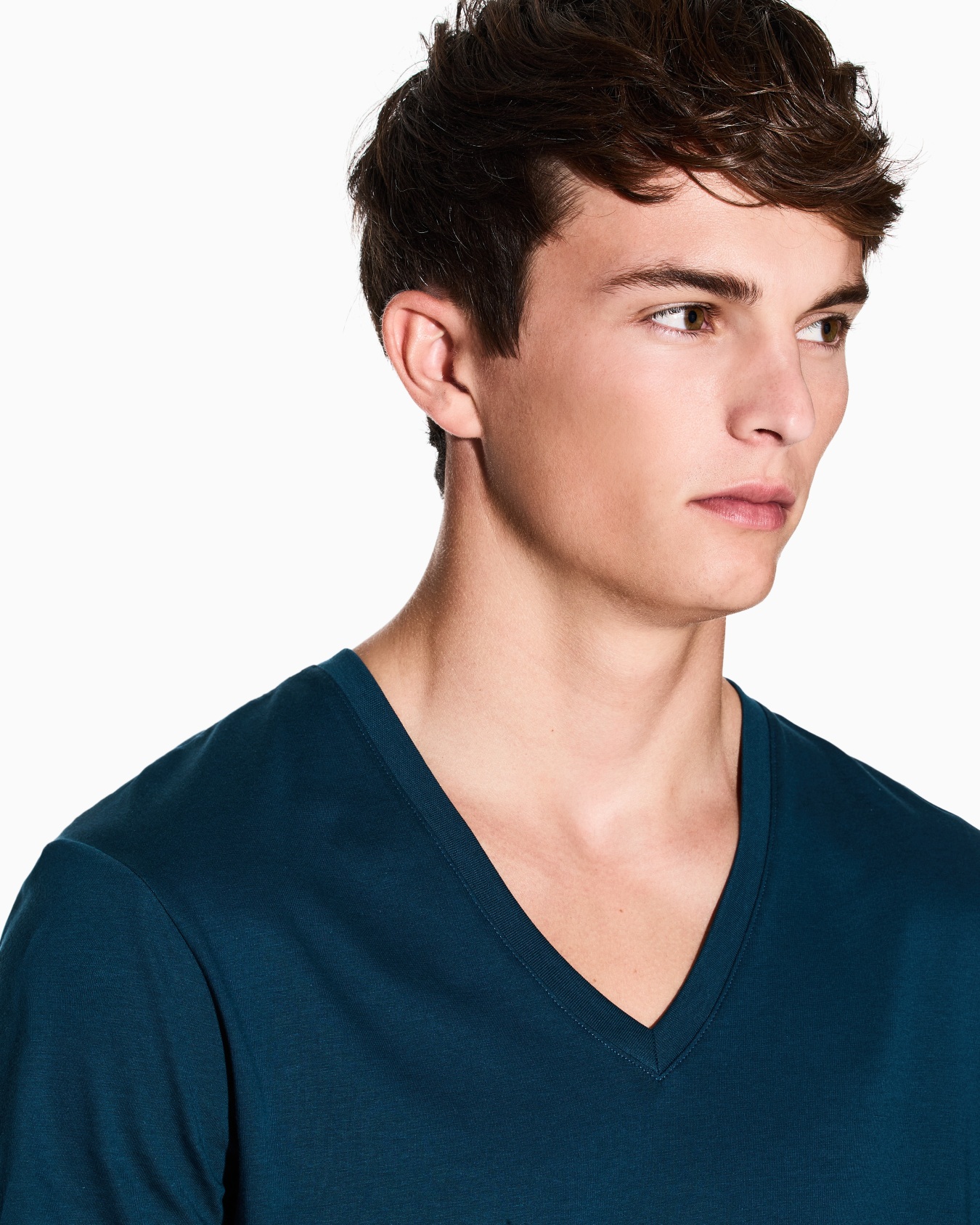 Camiseta slim fit de punto de algodón Pima Diapositiva 4