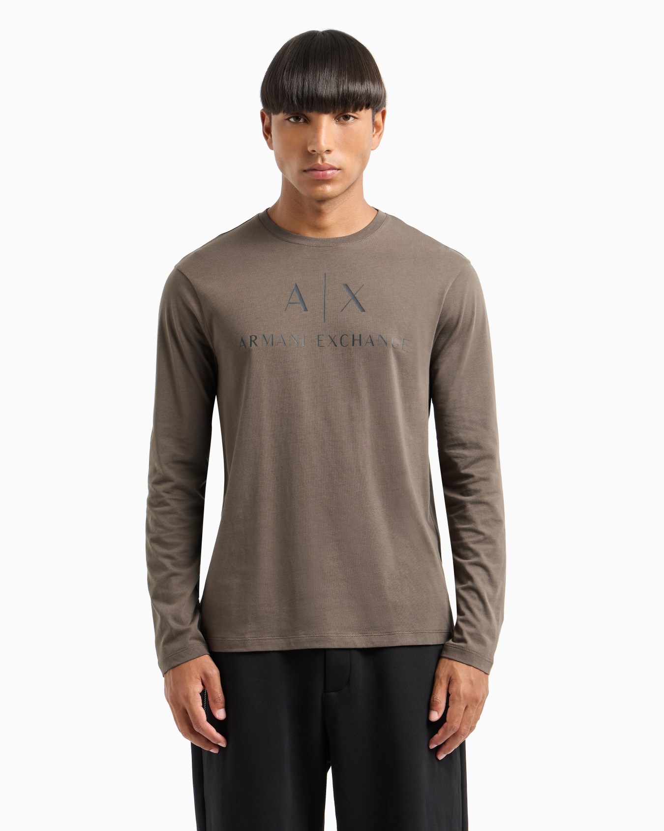 Long sleeve T-shirt with logo prints Slide 1