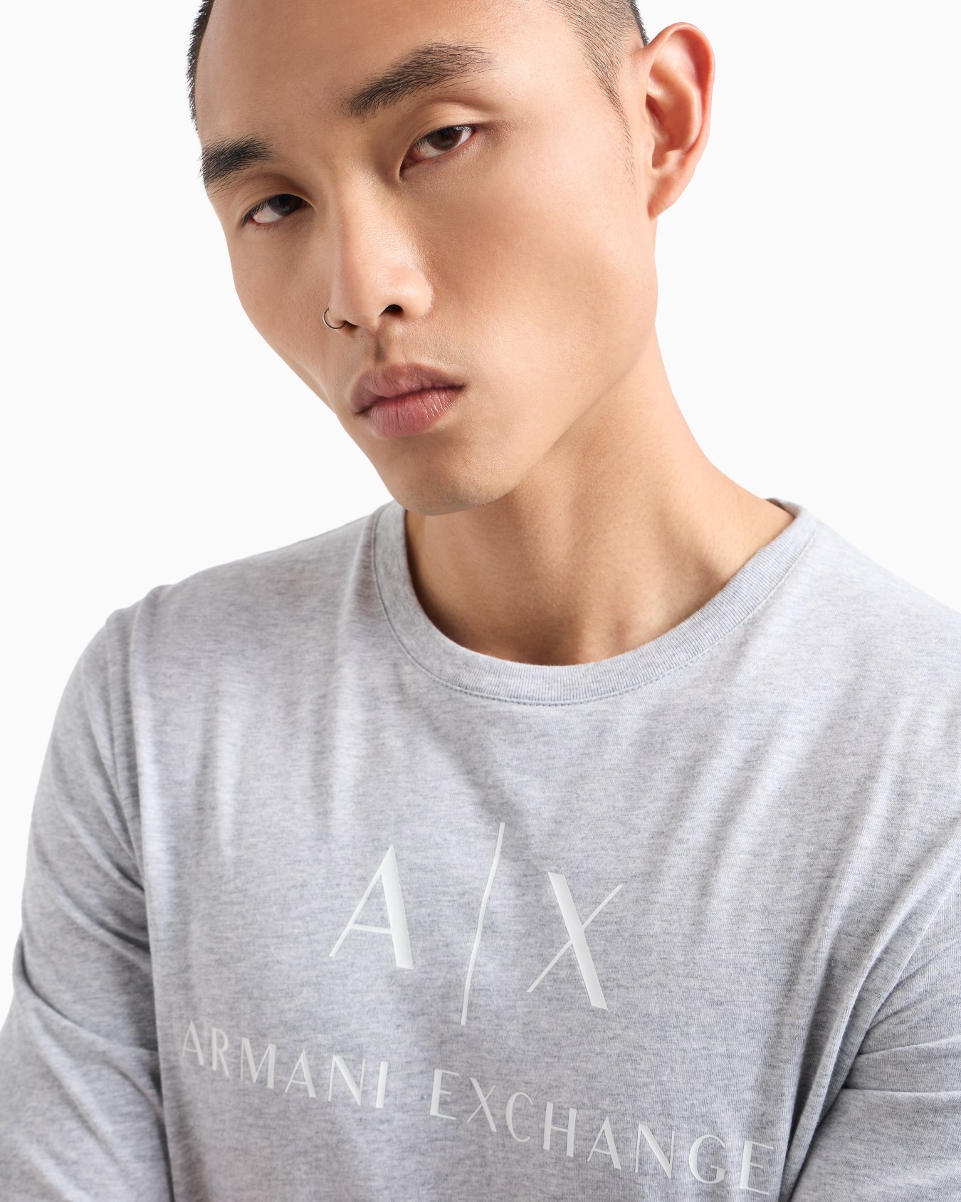 Long sleeve T-shirt with logo prints Slide 4