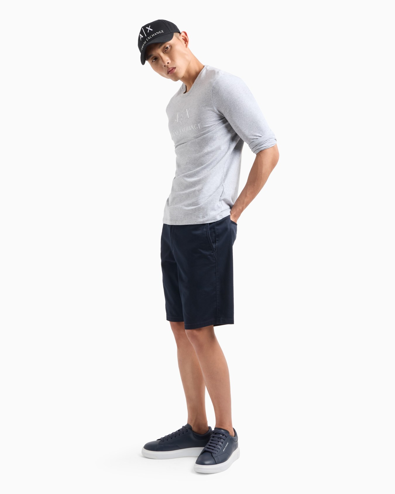 Long sleeve T-shirt with logo prints Slide 3