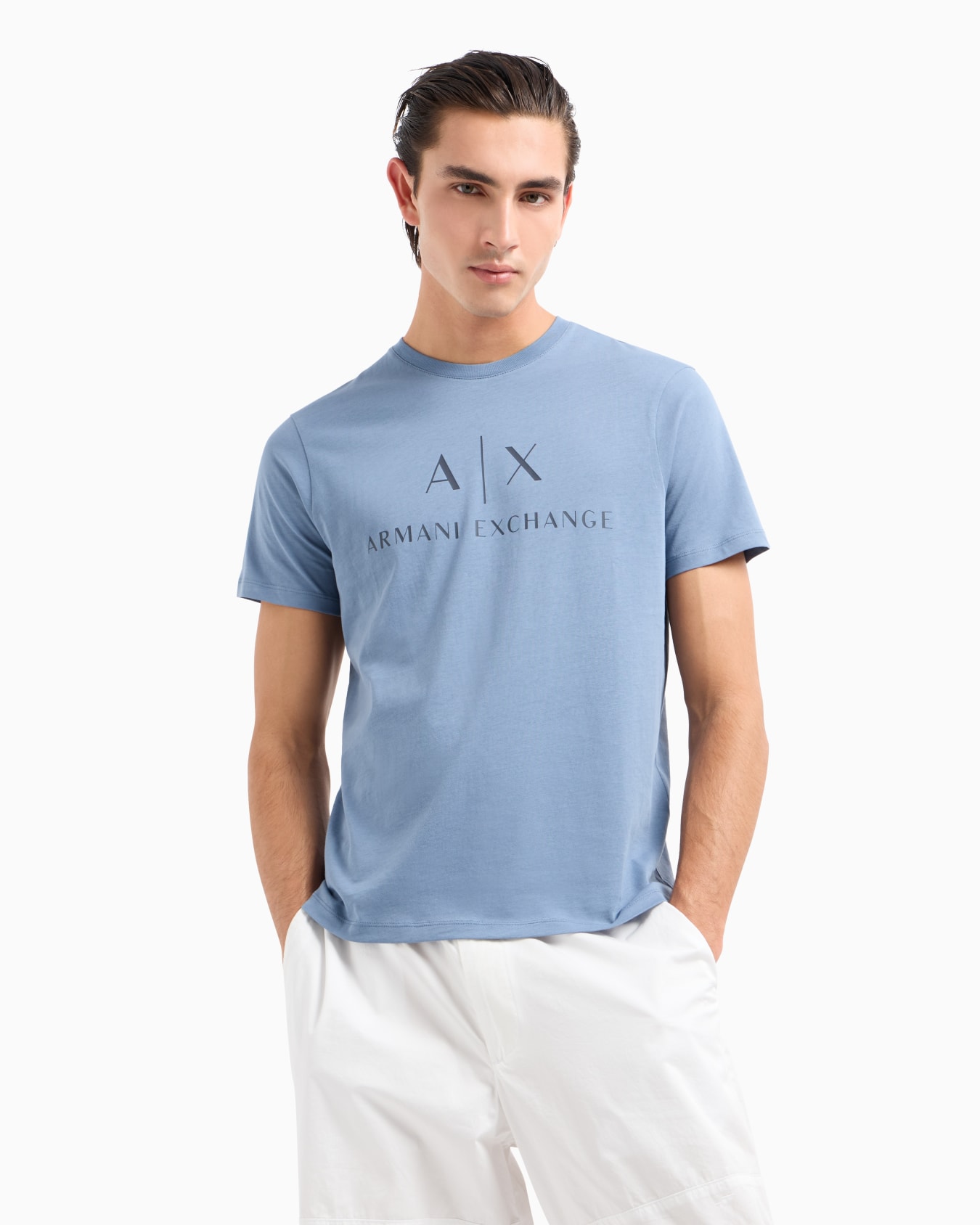 Regular fit jersey T-shirt with logo Slide 1