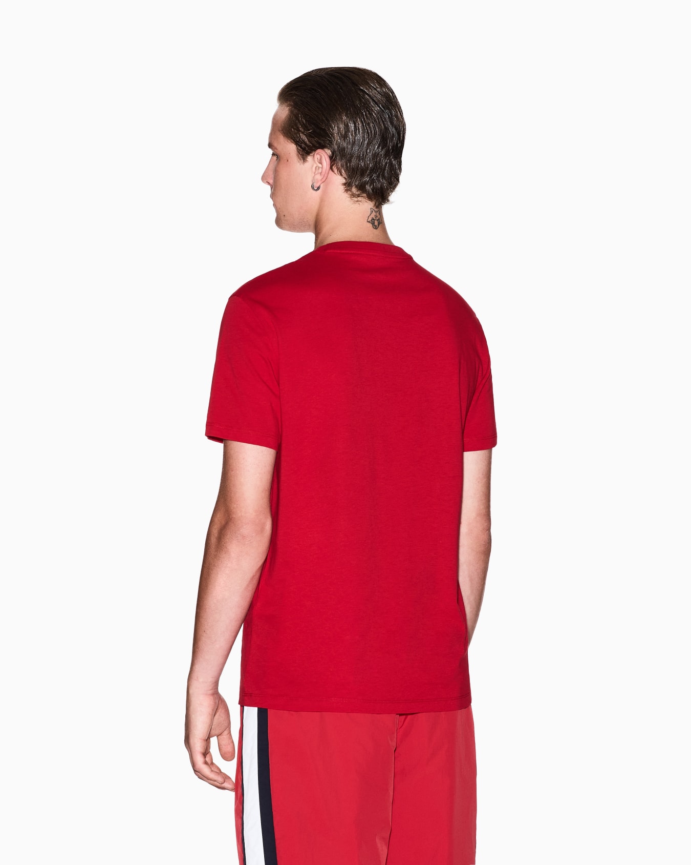 Slim fit jersey T-shirt with logo Slide 2