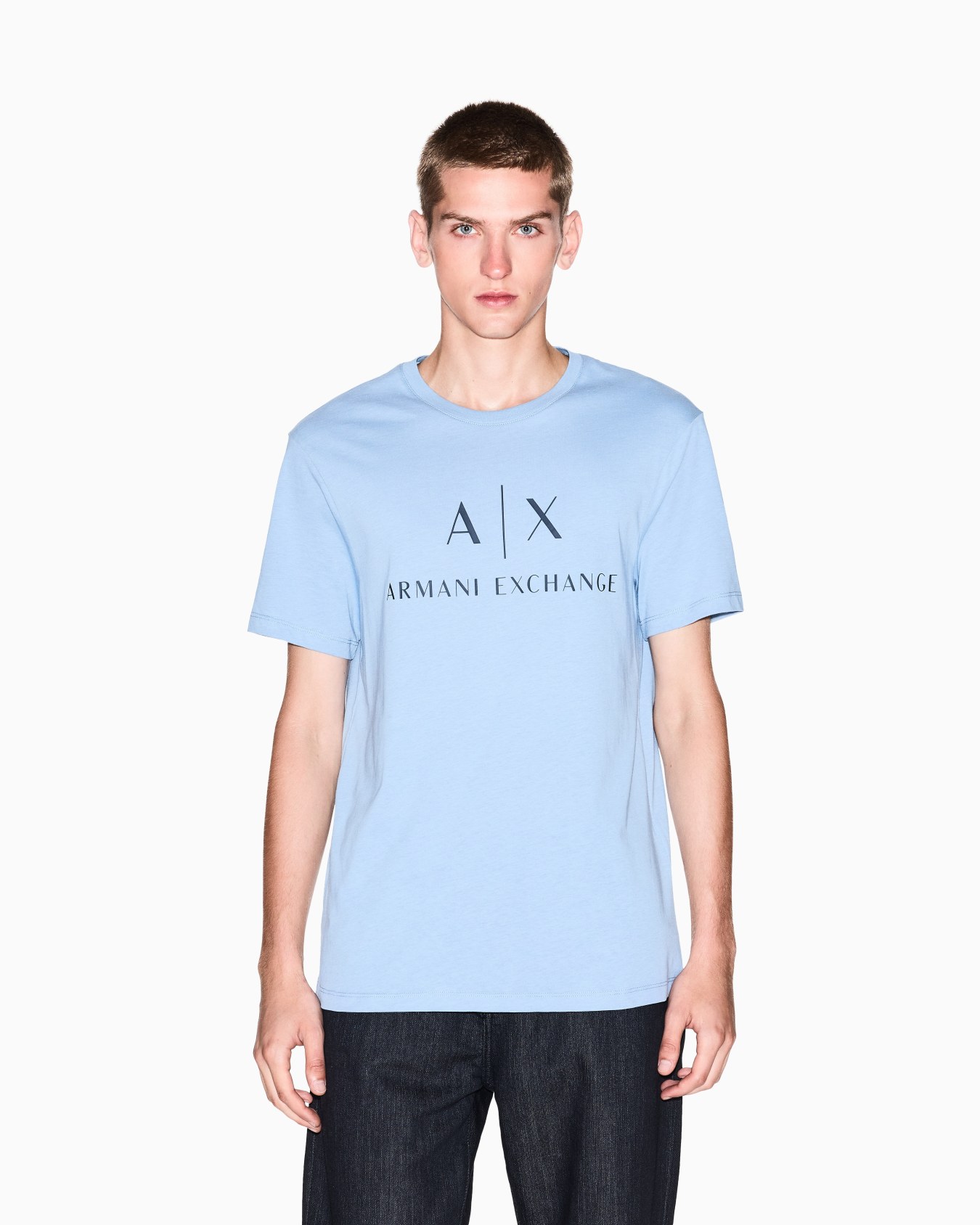 Slim fit jersey T-shirt with logo Slide 3