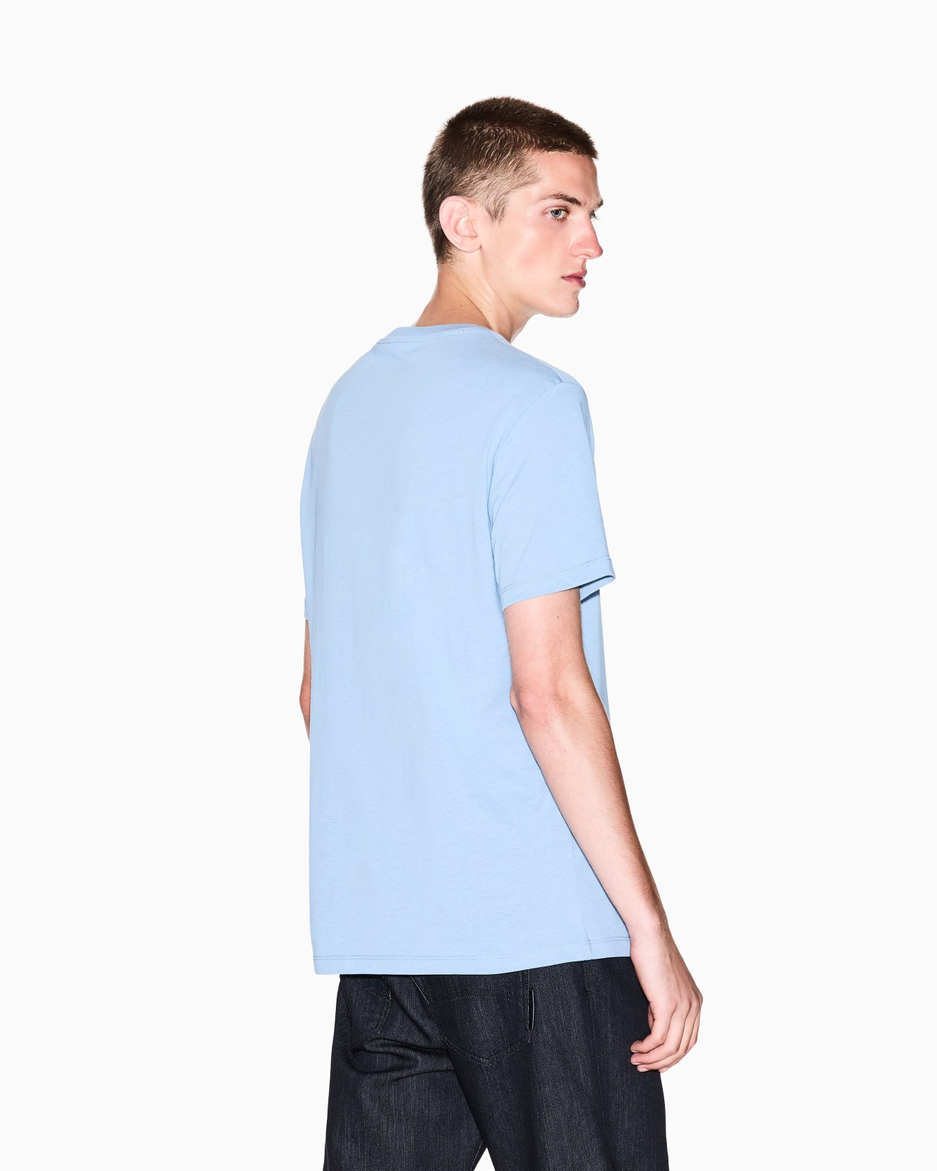Slim fit jersey T-shirt with logo Slide 2