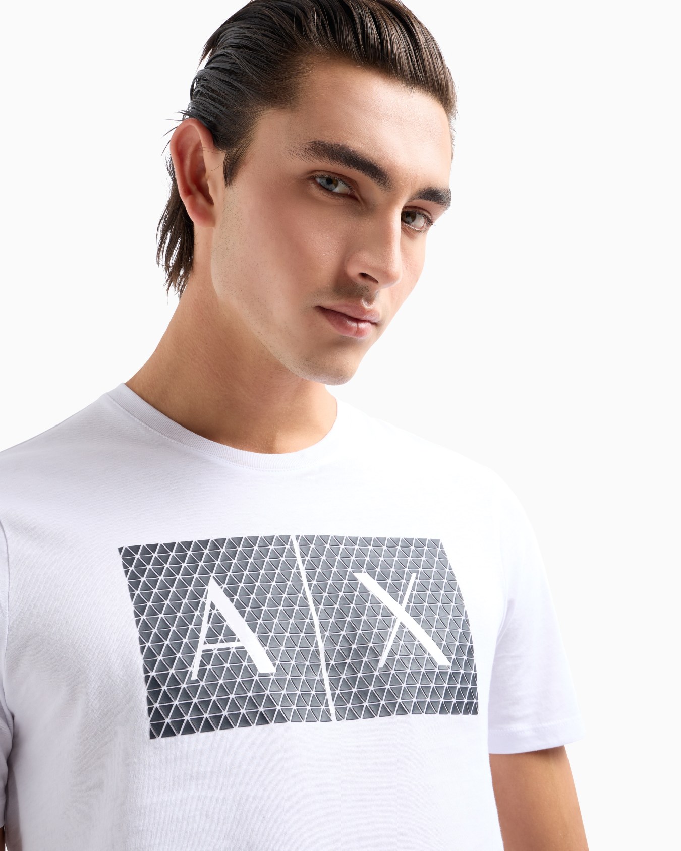  Slim fit jersey T-shirt with logo Slide 4