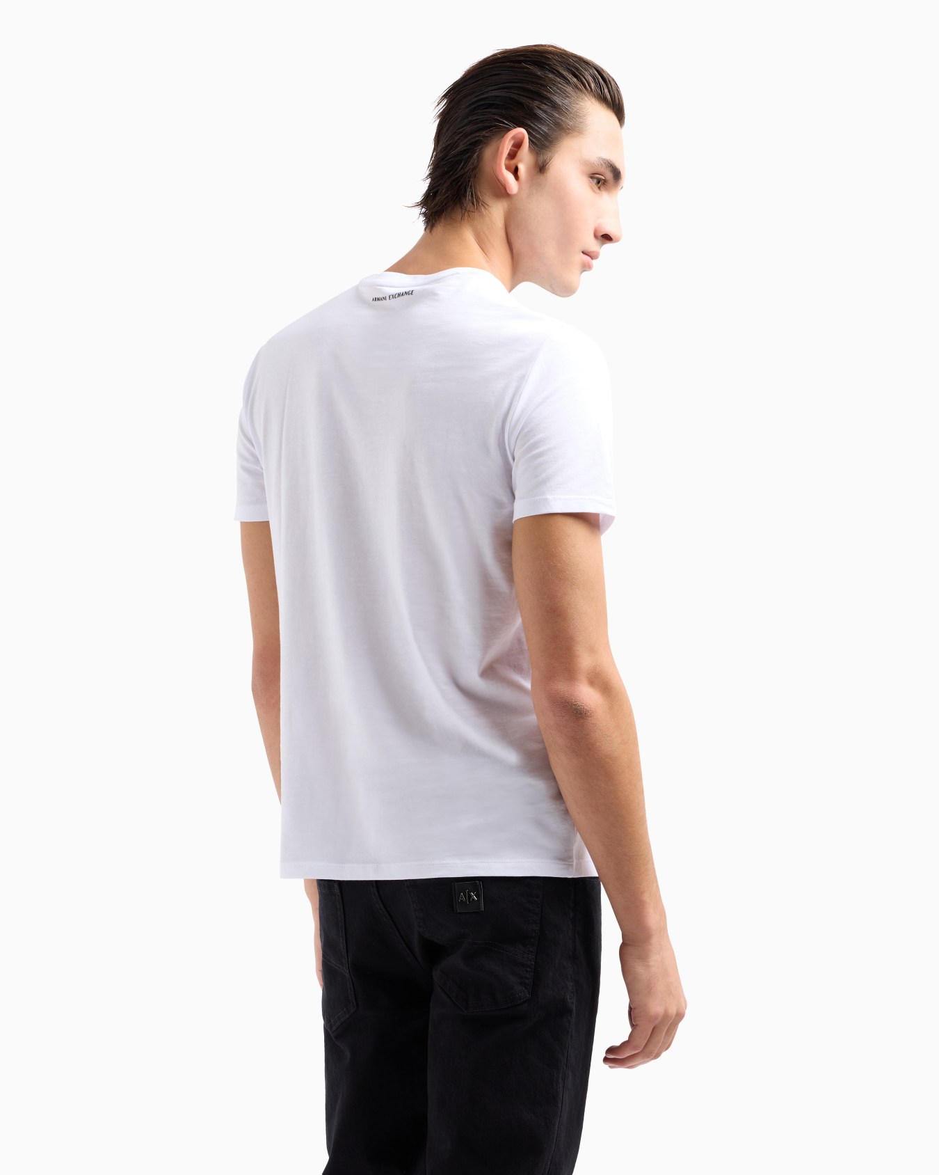 Slim fit jersey T-shirt with logo Slide 2