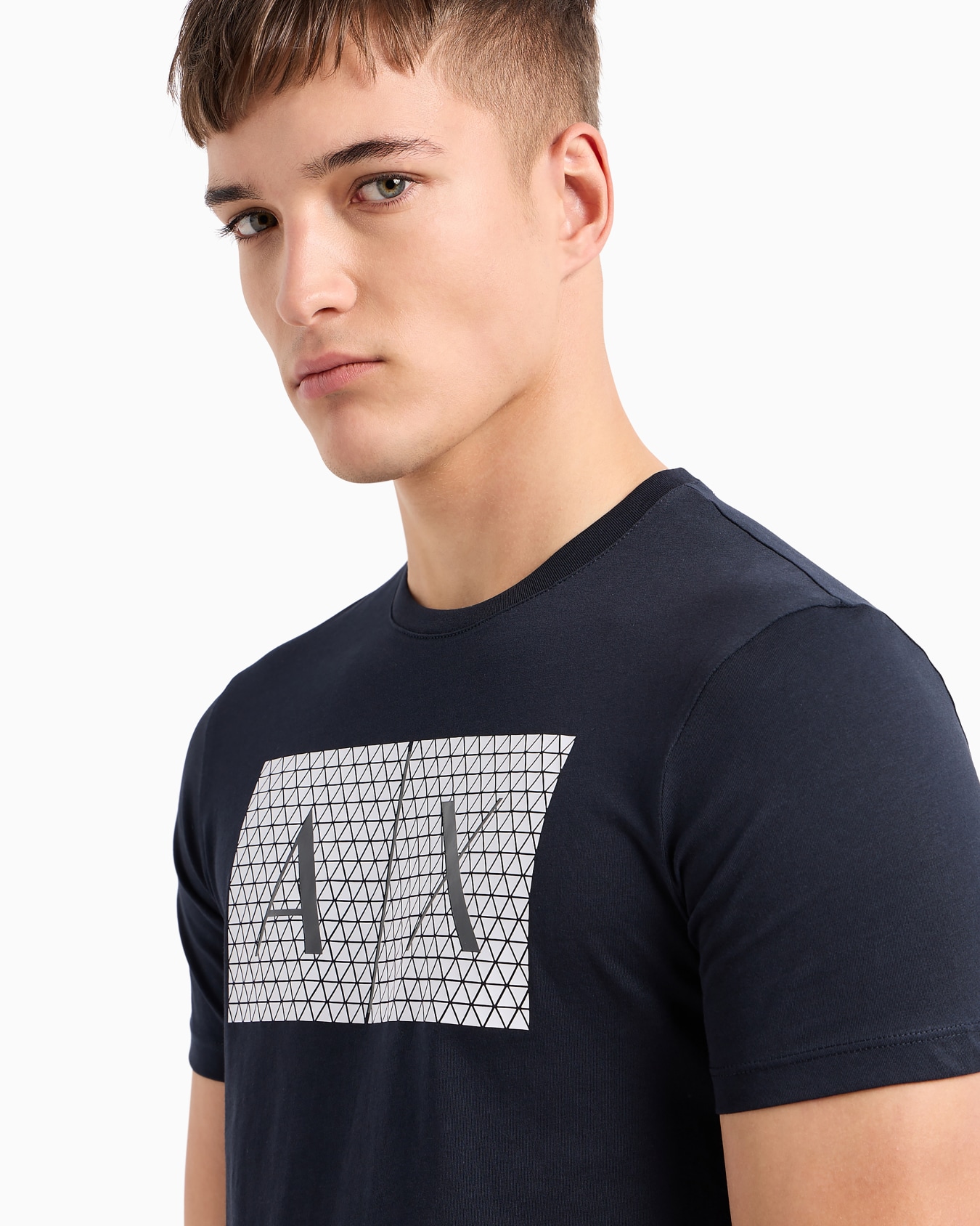  Slim fit jersey T-shirt with logo Slide 4