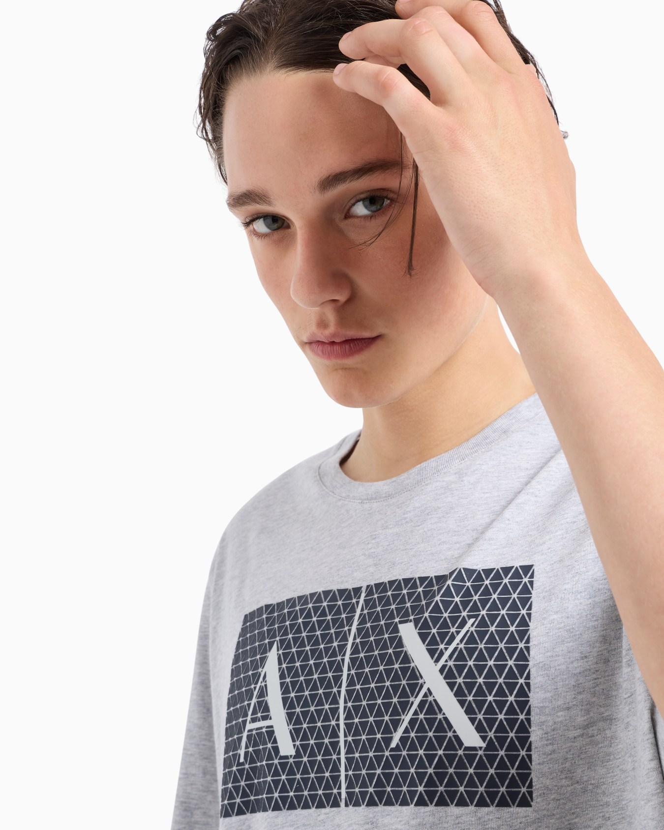  Slim fit jersey T-shirt with logo Slide 4