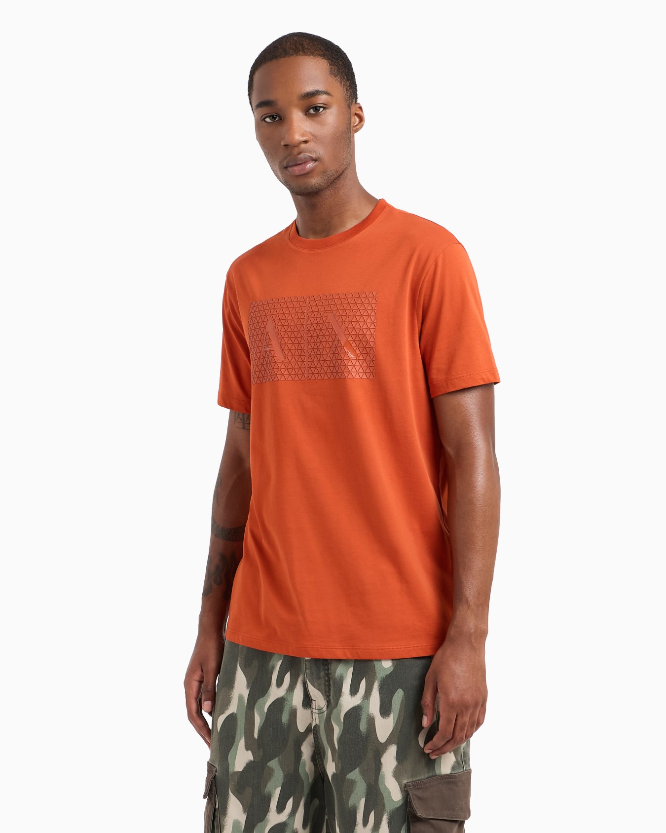  Slim fit jersey T-shirt with logo Slide 1