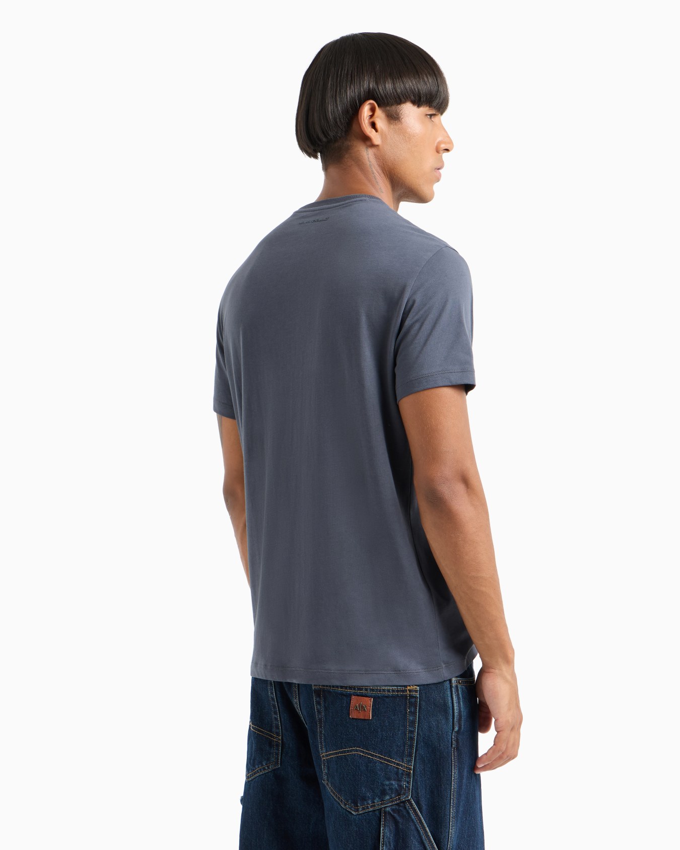  Slim fit jersey T-shirt with logo Slide 2