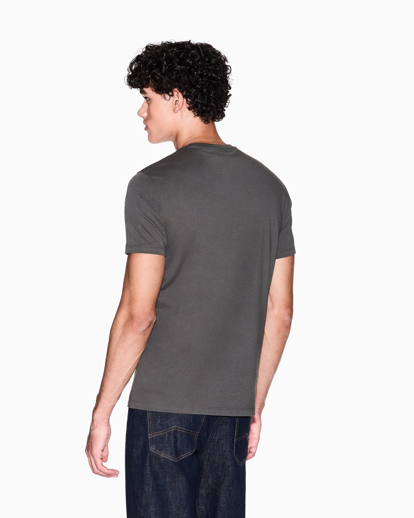 Slim fit jersey T-shirt with logo Slide 2