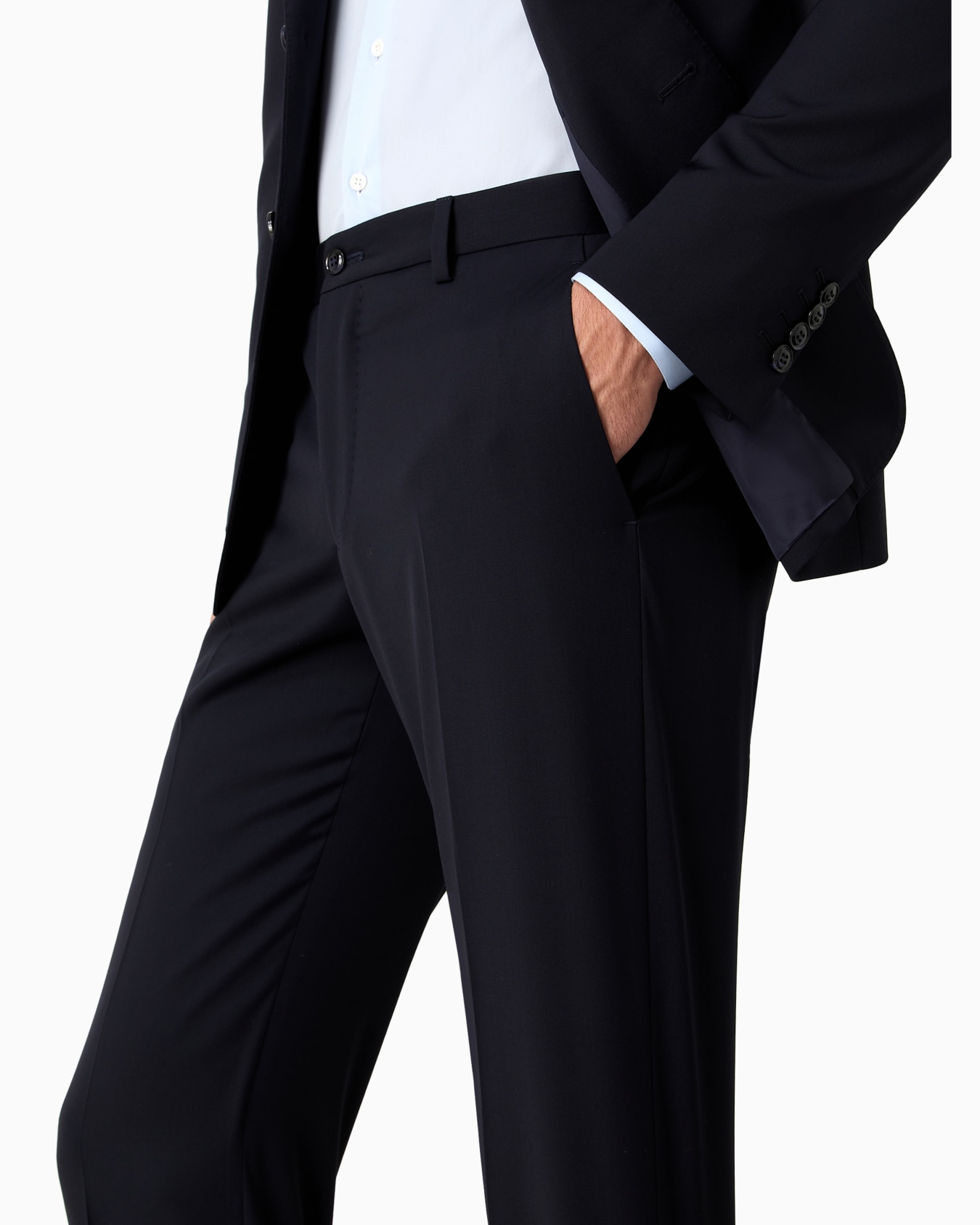 Single-breasted, water-repellent wool suit from the Soft line Slide 5