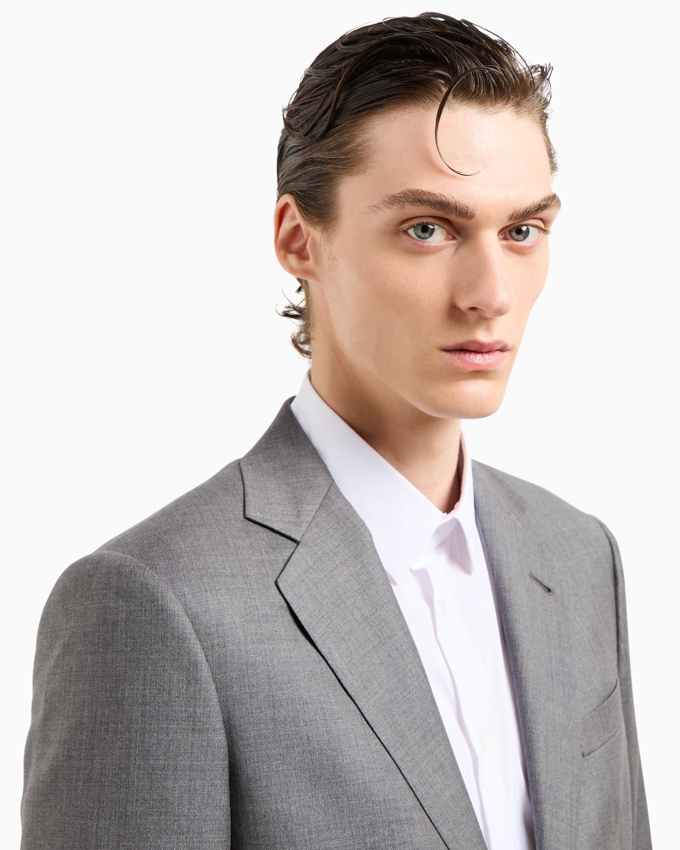Soho Line single-breasted suit in wool and cashmere Slide 4