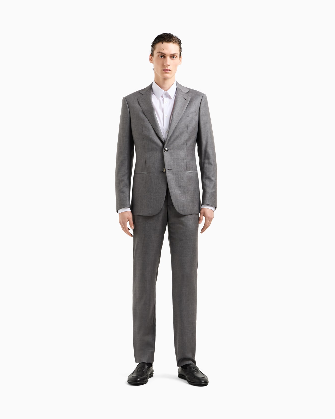 Soho Line single-breasted suit in wool and cashmere Slide 3
