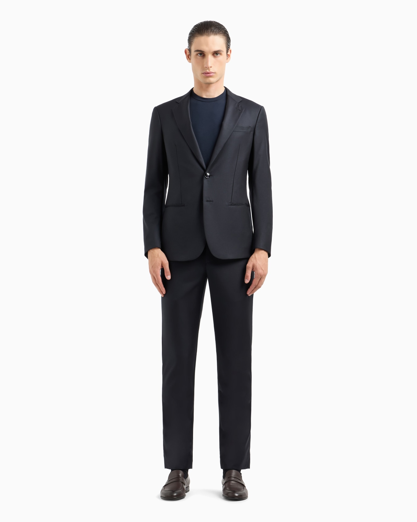 Soho Line single-breasted suit in wool and cashmere Slide 1