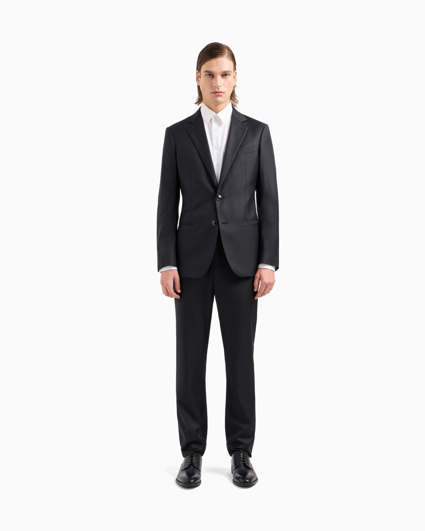 Costume à simple boutonnage gamme Soho en laine et cachemire Diapositive 3