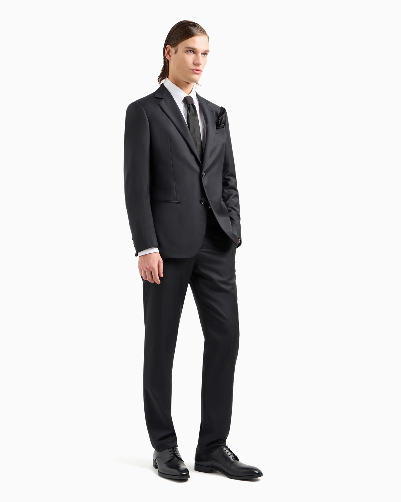 Soho Line single-breasted suit in wool and cashmere Slide 3