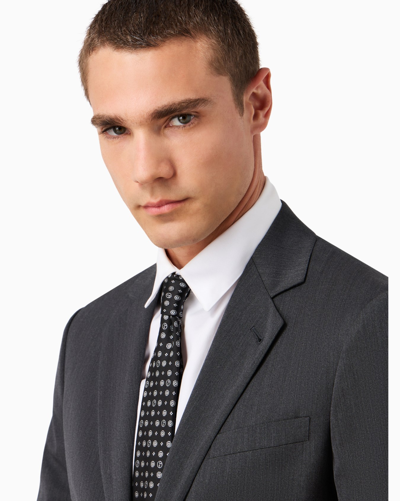 Single-breasted Soho line suit in virgin wool Slide 5