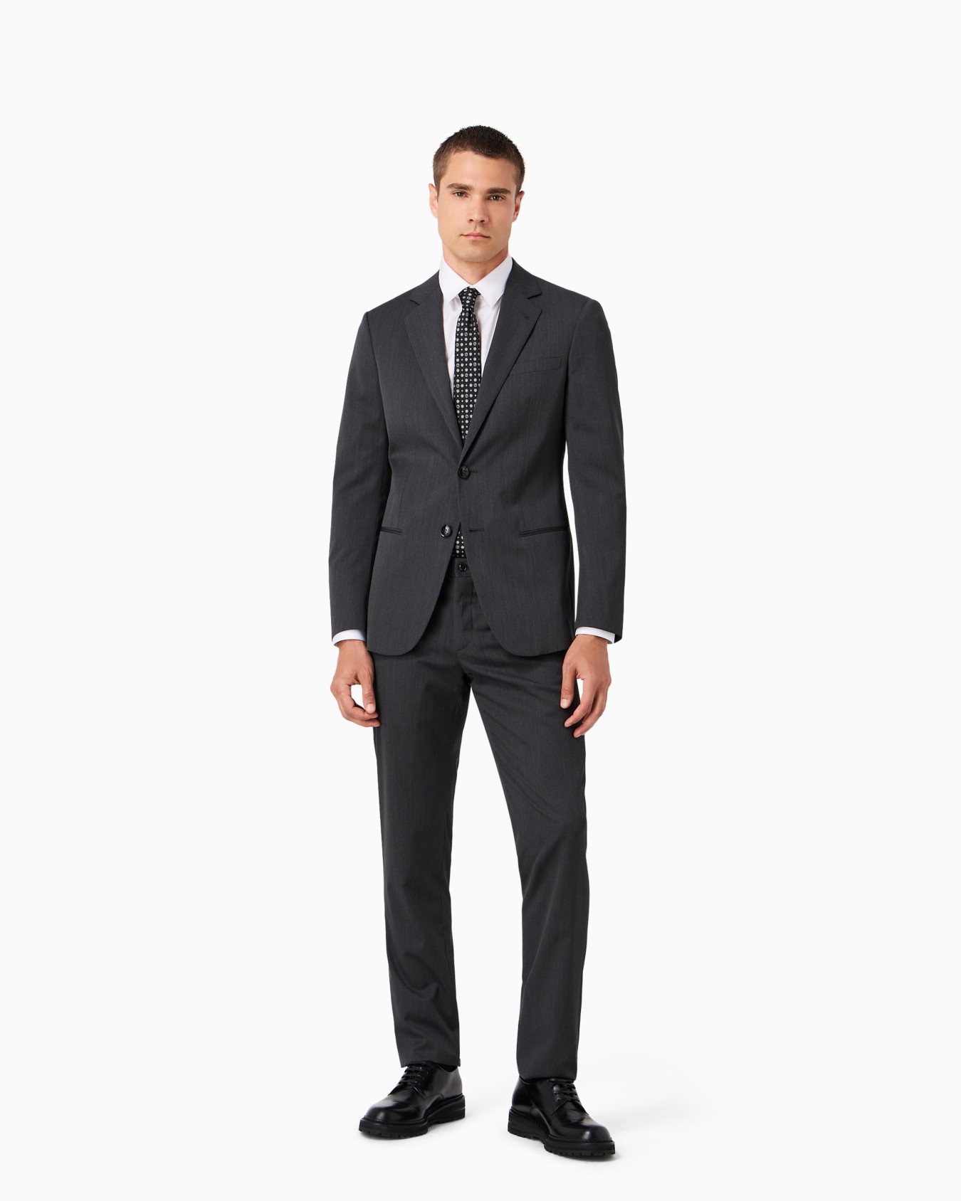 Single-breasted Soho line suit in virgin wool Slide 4