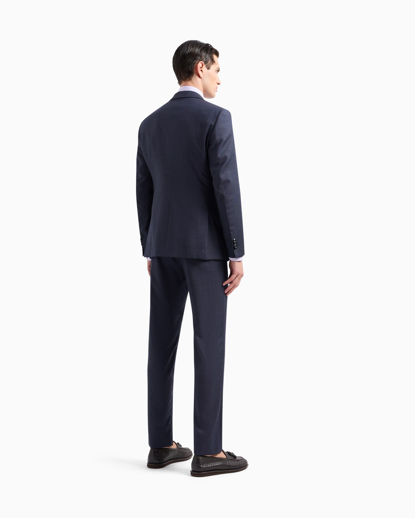 Soho Line single-breasted suit in pinpoint-effect virgin-wool serge Slide 3