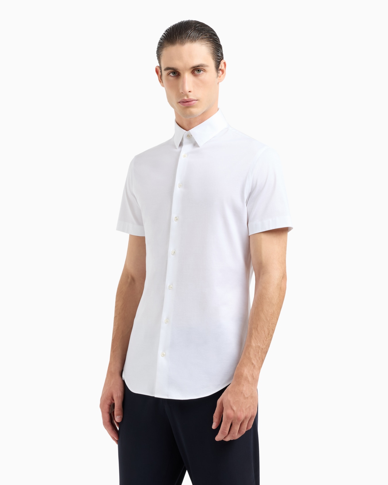 Chemise à manches courtes en jersey de coton Diapositive 3