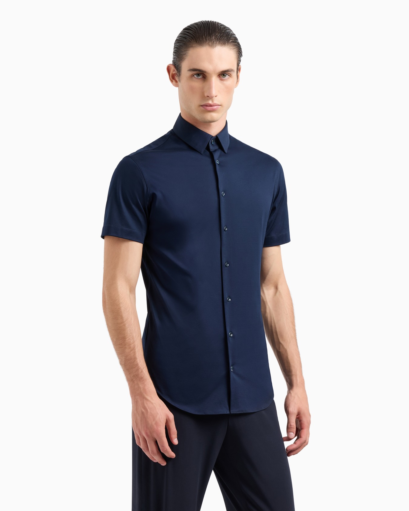 Short-sleeved, cotton-jersey shirt Slide 3