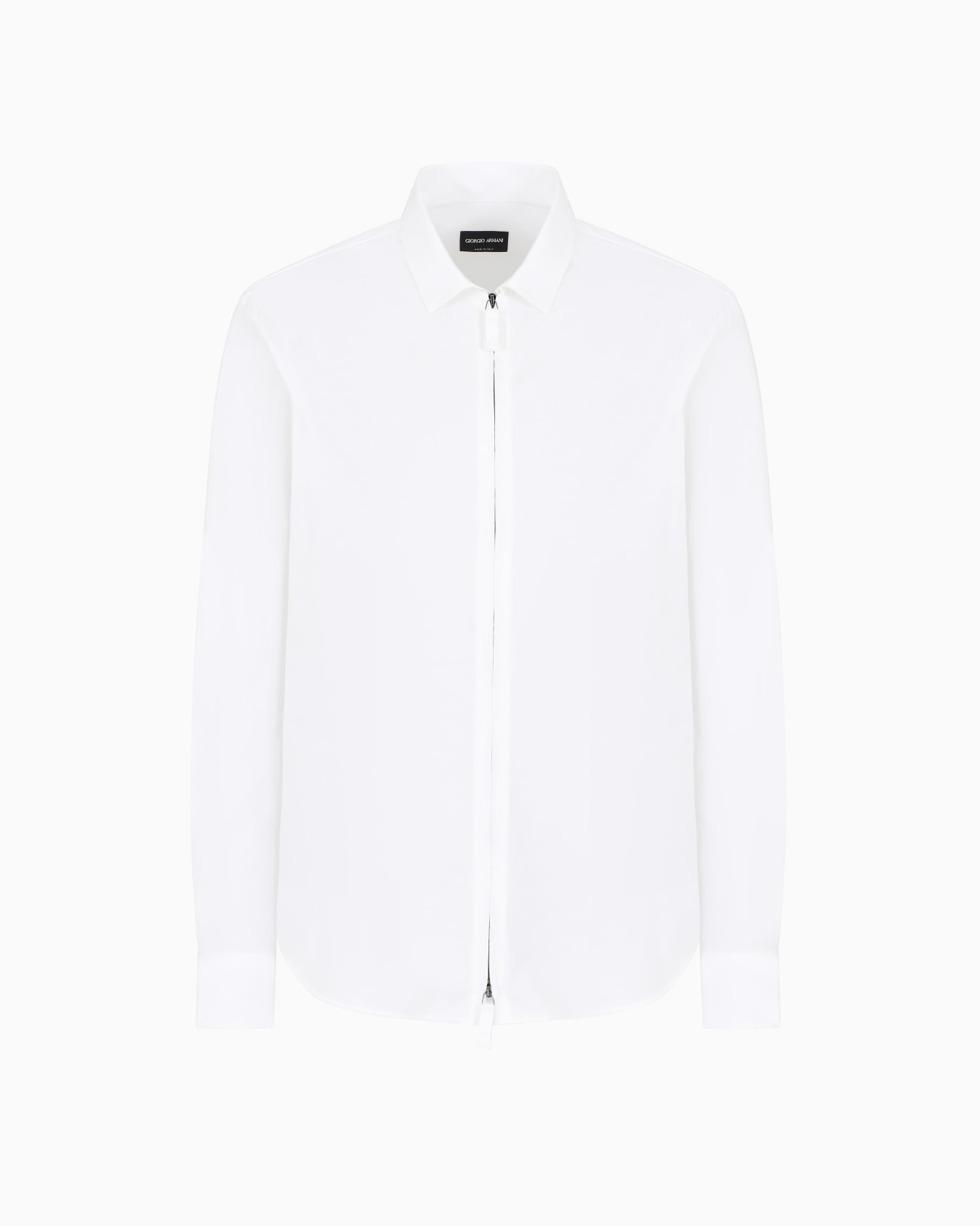 Cotton-jersey zipped shirt Slide 0