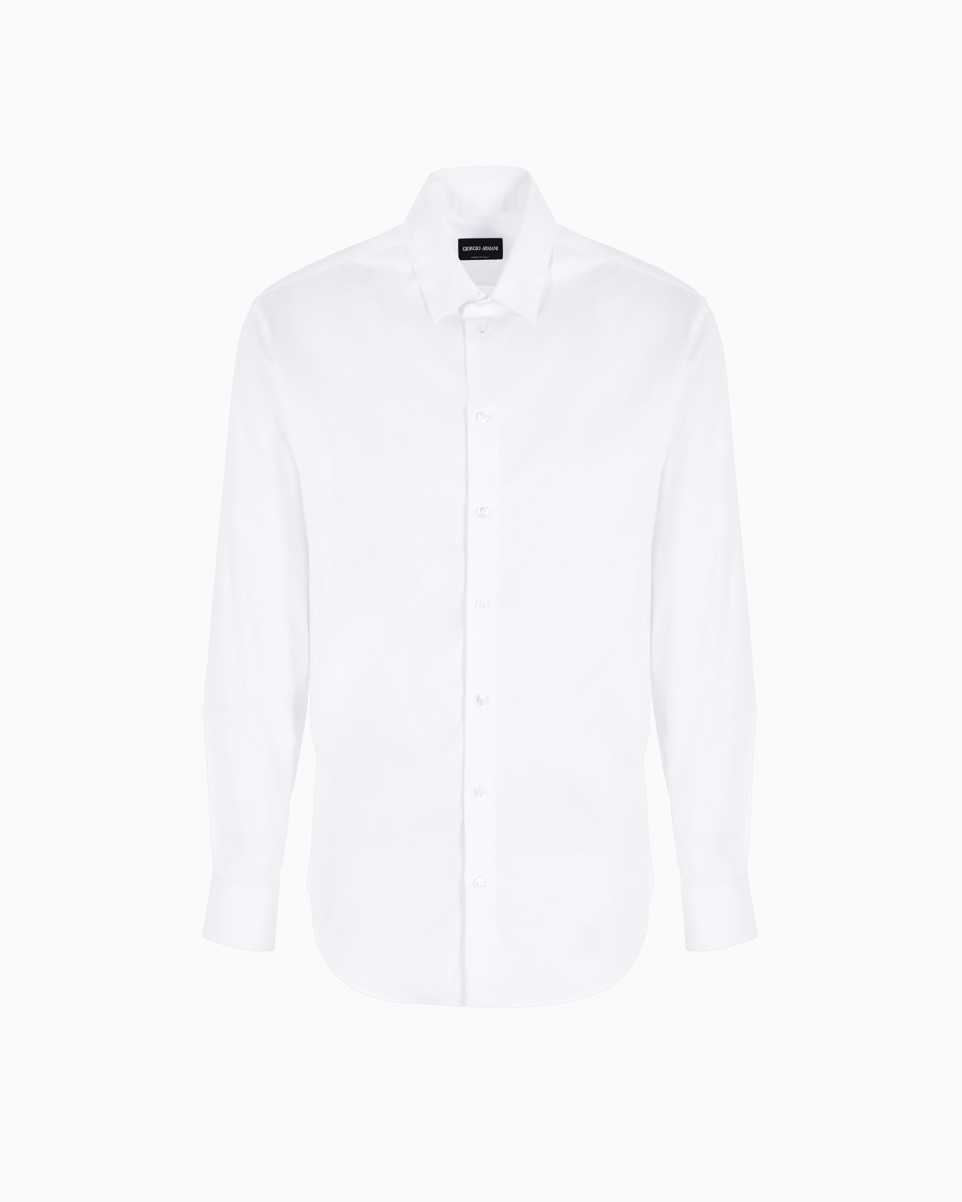 Camisa de tejido liso elástico de algodón Diapositiva 0