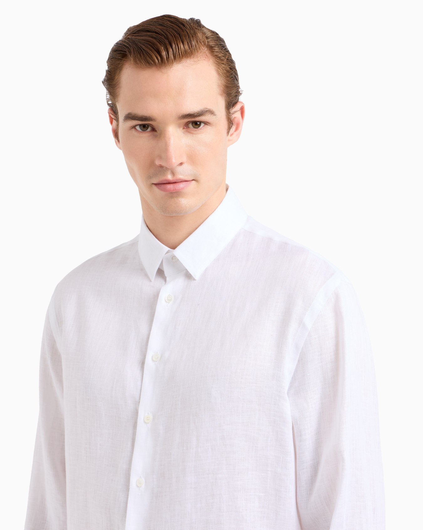 Regular-fit shirt in linen Slide 4