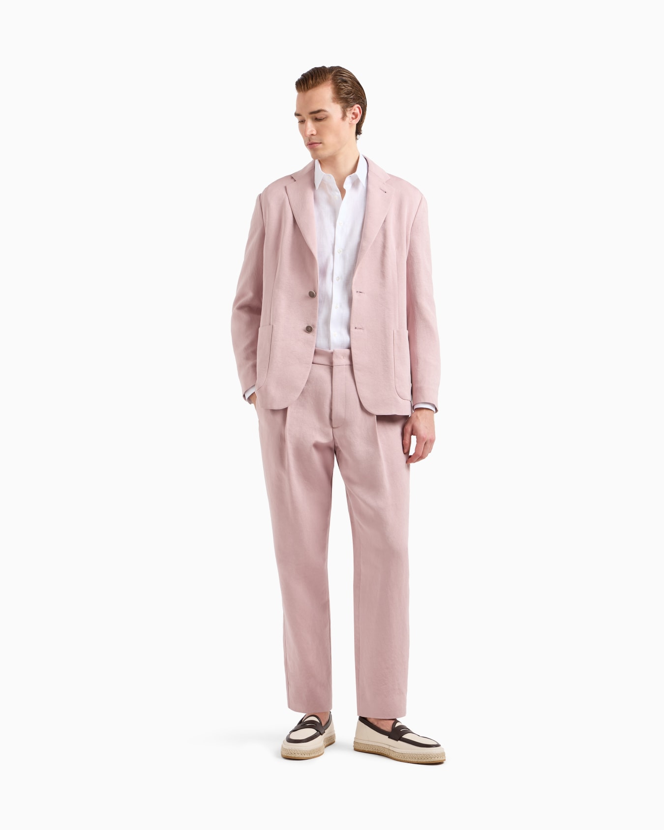 Regular-fit shirt in linen Slide 1