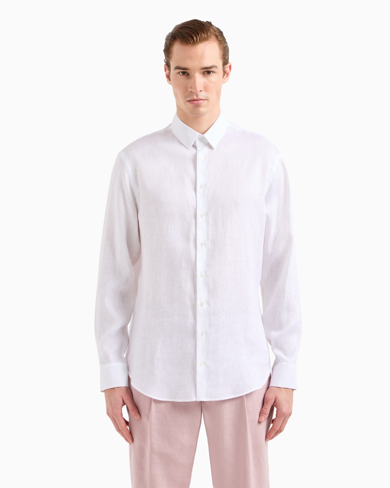 Regular-fit shirt in linen Slide 3