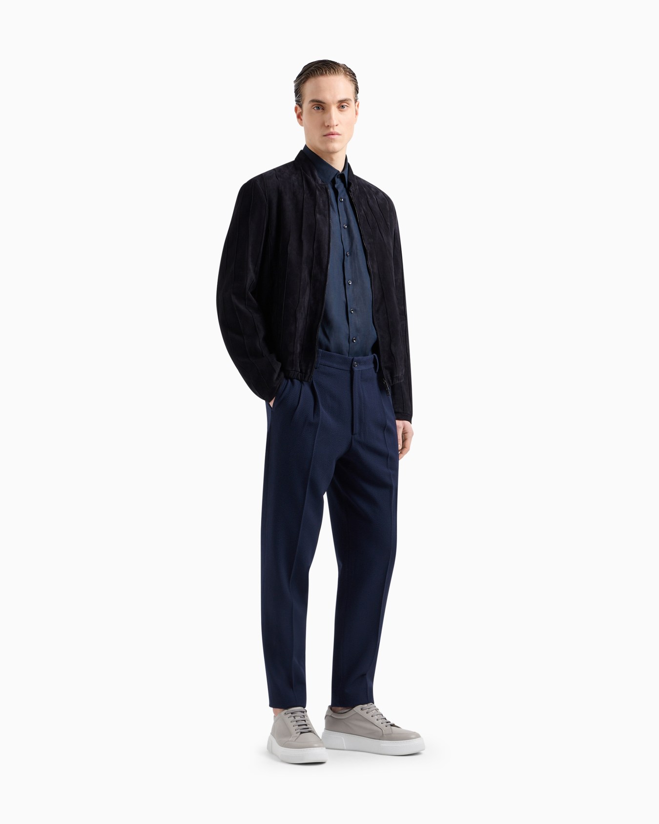 Chemise coupe classique en lin Diapositive 1