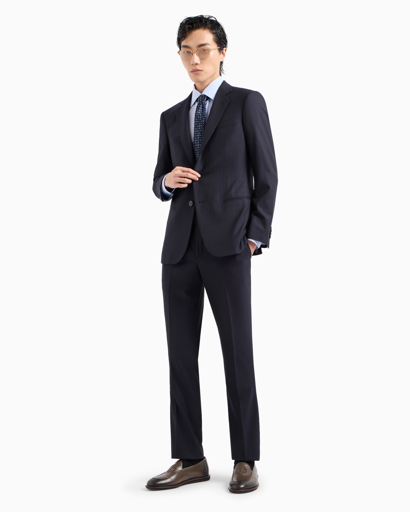 Regular-fit shirt made from micro-woven cotton Slide 3