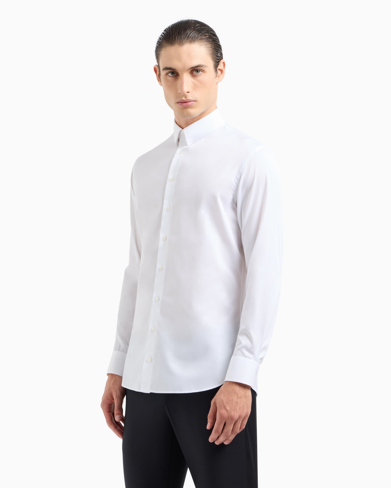 Luxury cotton twill shirt Slide 3
