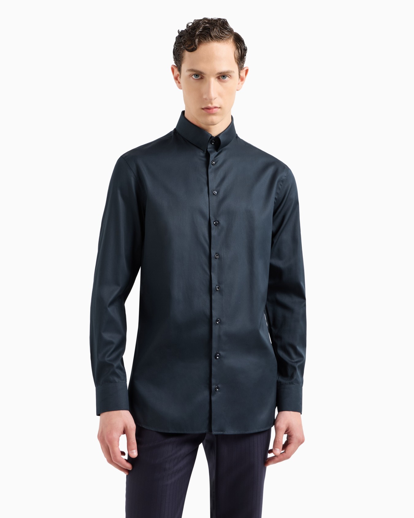 Chemise en sergé de coton luxury Diapositive 3