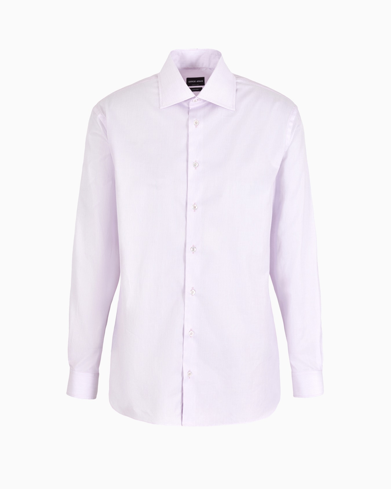 Regular-fit shirt in micro-striped luxury cotton Slide 0