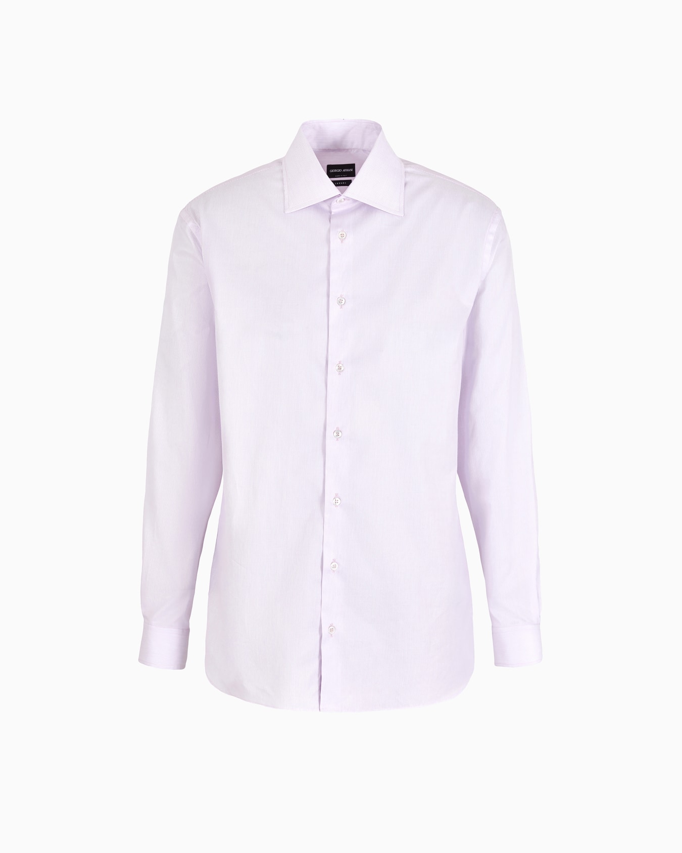 Regular-fit shirt in micro-striped luxury cotton Slide 0