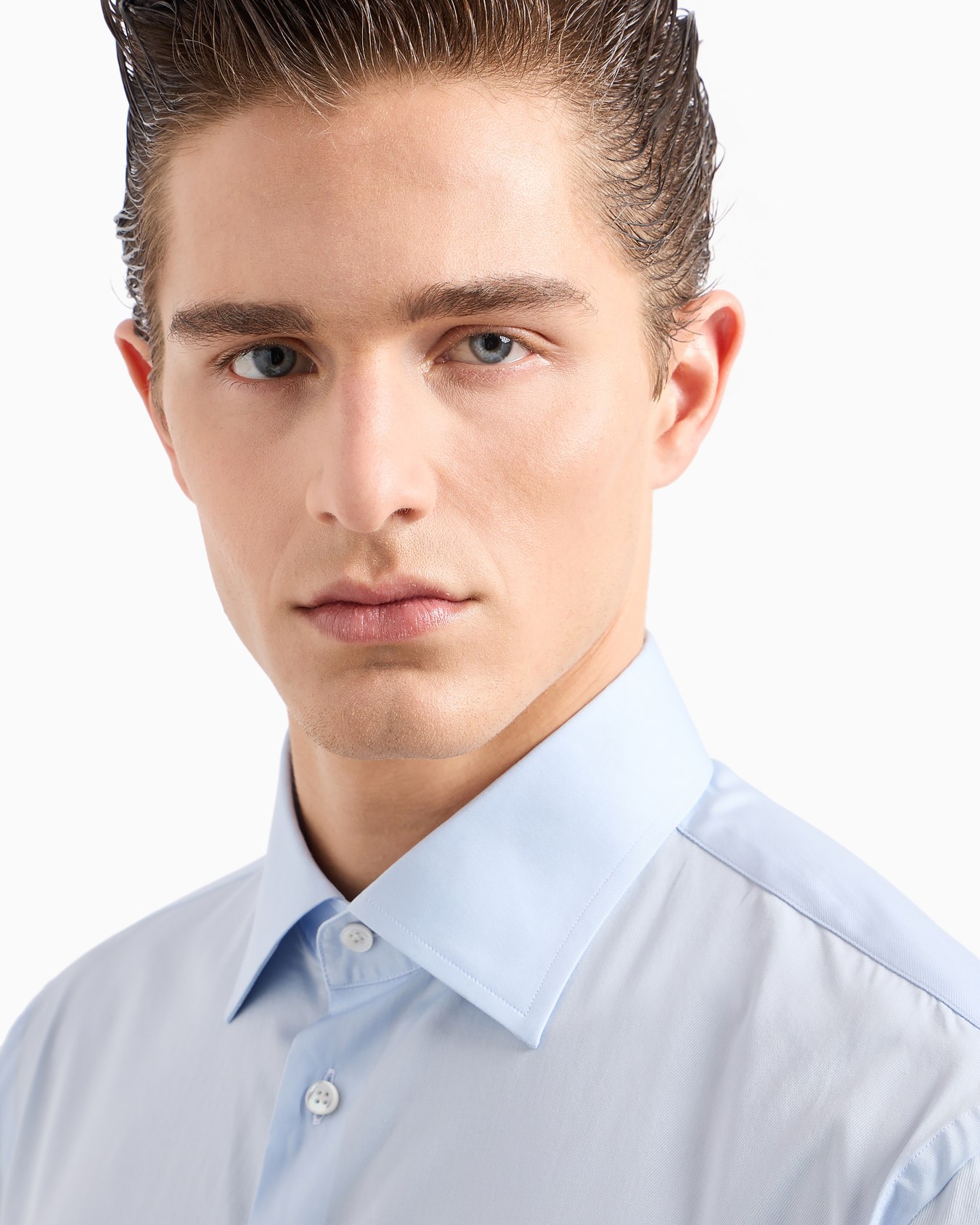 Regular-fit luxury cotton shirt Slide 4